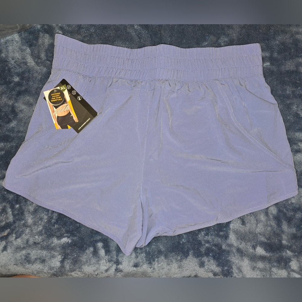 Avita Purple Athletic Shorts Lightweight Elastic Waist